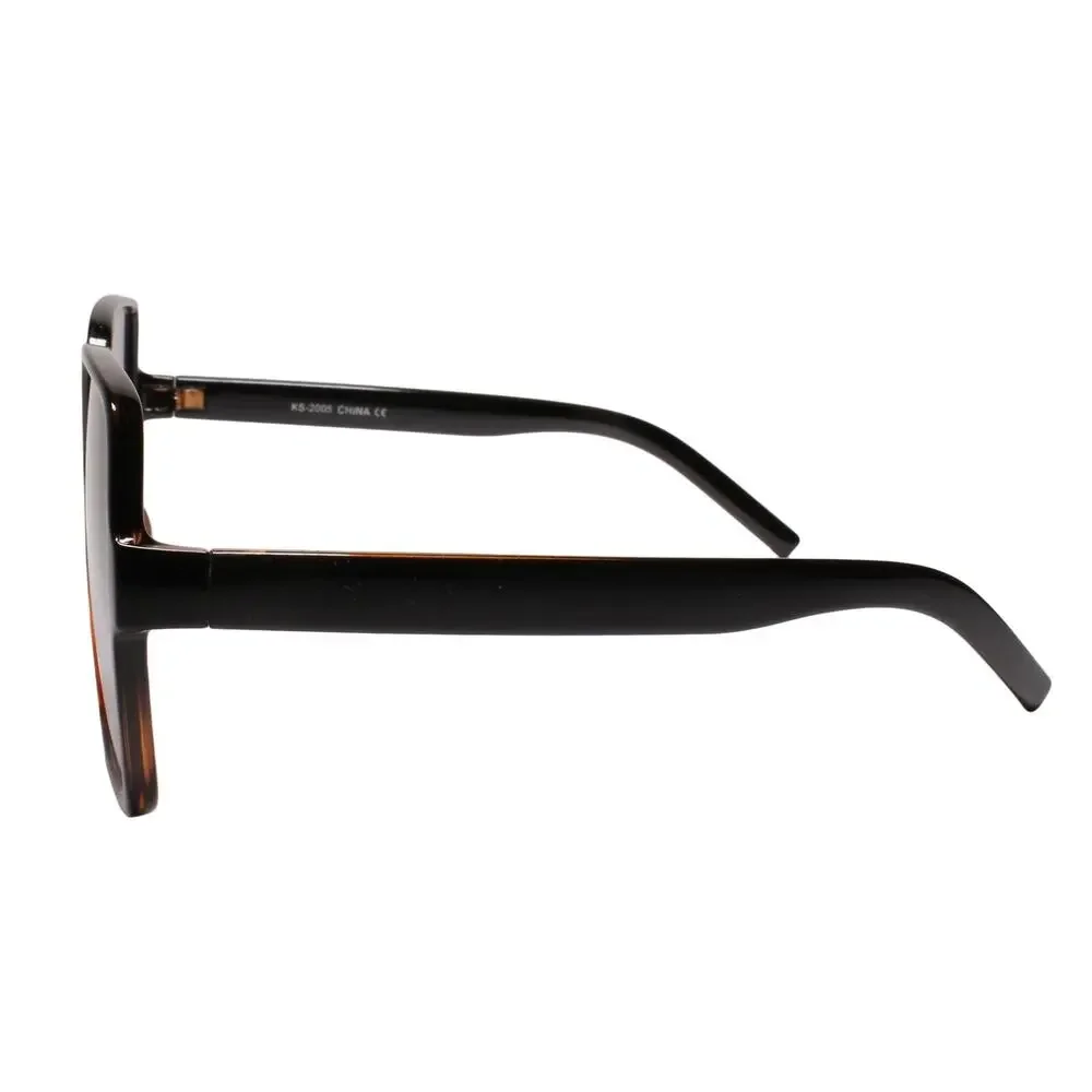 Oversized Square Black Tortoise Womens Sunglasses